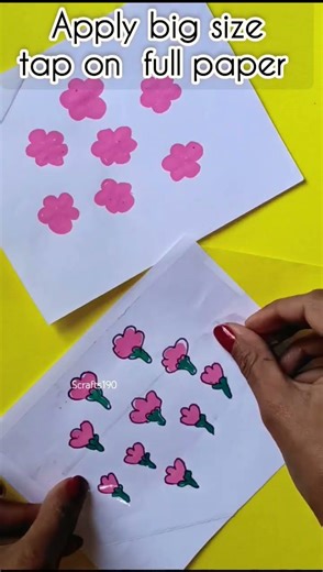 how to make flower stickers at home #shorts #diy #sticker #viral