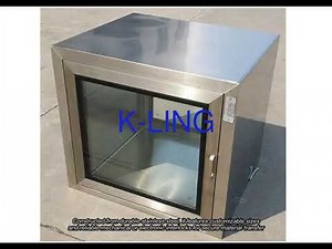 Sterile Electronic Interlock Cleanroom Pass Box In Class 100 Clean Rooms