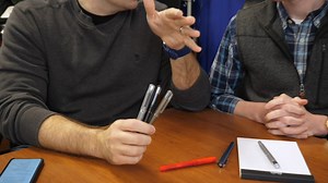 2.9K views · 55 reactions | Yookers pens have a felt tip design that you can use with your favorite fountain pen ink! Drew and Brian show you more of their unique writing experience in this video. | The Goulet Pen Company | Facebook