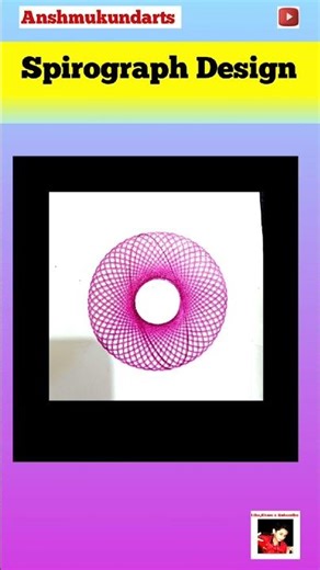 How To Make Spirograph Designs | Spirograph Design Draw Kare Pen Se😍#shorts #ytshorts #Anshmukund