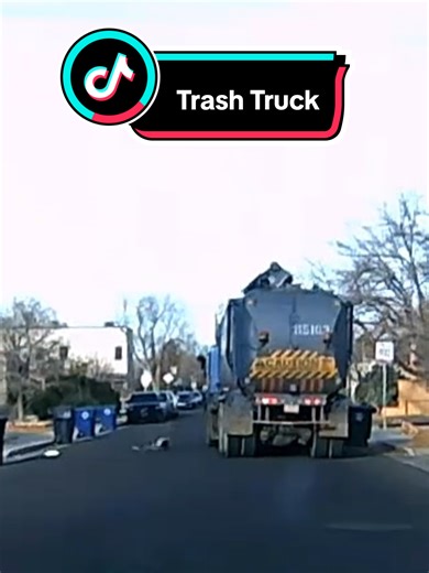 Albuquerque Trash Truck Spills Waste on Road