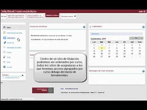 vídeo 003 -- Aula Virtual UM - - Creación de sitios oficiales