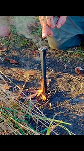 7.5K views · 113 reactions | Basic Survival Students utilizing the Plastic Tent Stake in their Kit to Start a Fire! #fire #tentcamping #stake #adapt #improvise #trick #tips #firestarter #flame #lighter #reel #survive #instructor #kit #rangersurvivalfieldcraft #pathfinder https://www.selfrelianceoutfitters.com/collections/andrew-ogle-featured-gear?ref=u53Mby-dH6X-Iw | Ranger Survival & Field Craft | Facebook