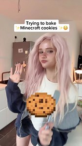 I tried to make Minecraft Cookies in real life! 🍪✨ #art #minecraft #baking | Julia Gisella