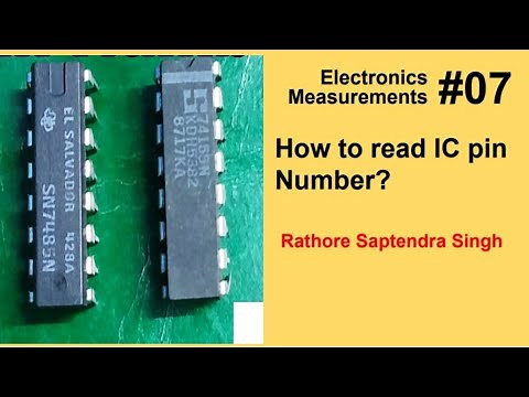 How to Read IC Pin Number ? || IC Pin Identification