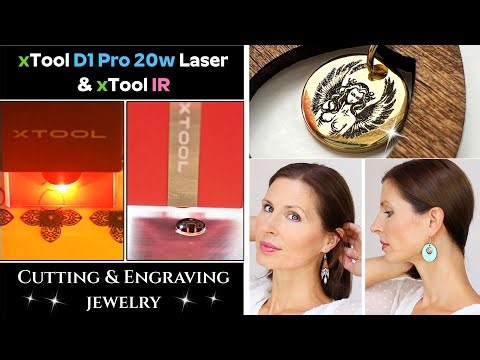 Making DIY Jewelry with xTool D1 Pro 20w & Infrared Laser Module (metal & wood) DIY Jewellery