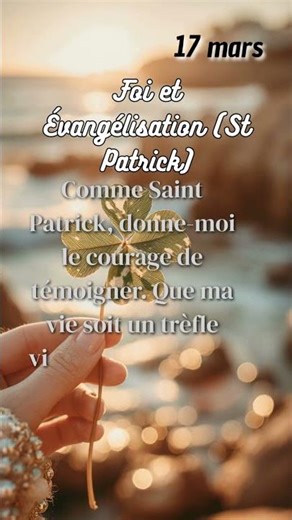 ☘️ La vraie prière de Saint Patrick Puissante