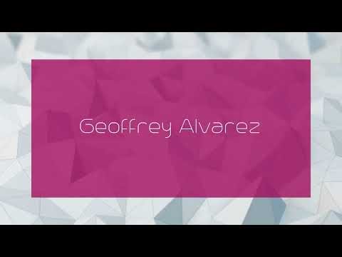 Geoffrey Alvarez - appearance