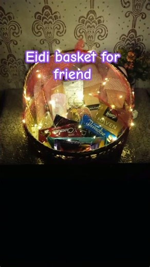 Eid hamper basket for friend | Eid basket making #shorts #trending #diy