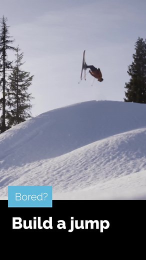 Terrain Tip for Building Ski Jumps @ATOMIC SKIING #weareskiing #skiing #backflip #terrain #tip #protip #skitok