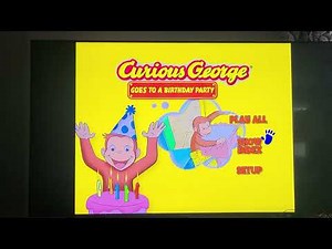 Curious george goes to a birthday party 2010 dvd menu walk-through
