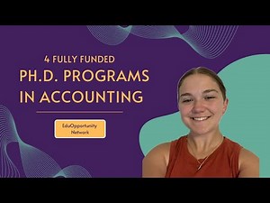 4 Fully Funded Ph.D. Programs in Accounting