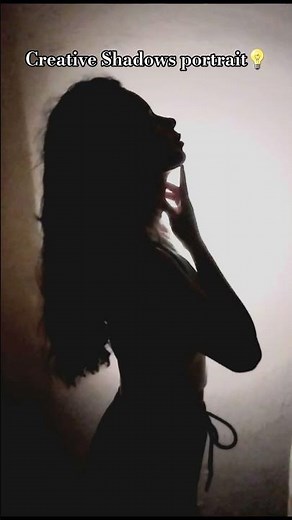 Creative shadow portrait idea💡✨️|| #shorts #potrait #creative #creativity #shadowpose