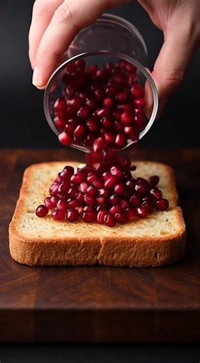 Pomegranate Seeds Turning Into Smooth Spread 🤯🍞 | Ultra Realistic ASMR
