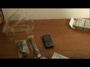 Creative Zen Style 100 MP3 Player Unboxing