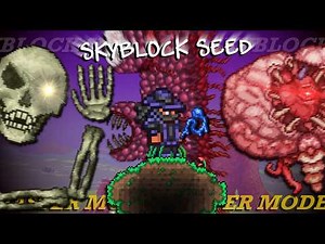 Beating Terraria SKYBLOCK SEED For The FIRST TIME! (PT. 1/2: PRE-HARDMODE!)