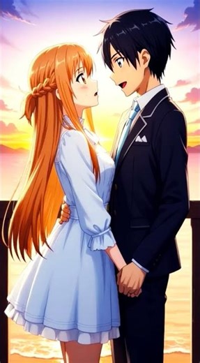 Kirito Did A Married Proposed To Asuna And They Kiss Each Other In The Real World Together