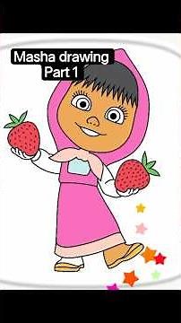 Masha and the Bear Coloring Book 🎨 | Masha Drawing Game for Kids #shorts 🖌️