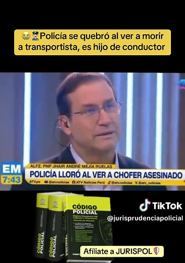 Policía llora por transportista asesinado