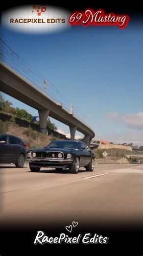 1969 Mustang roaring with classic muscle vibes, raw power timeless American legend on the streets 🐎