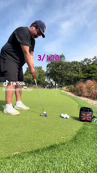 3/100 Putting is hard. One day you can sink every putt, the next you’re missing everything under the sun. But they say Drive for show and putt for dough, will I’ll be practicing a lot this off season.S/O again @columbusparkcpd for this new training area. #golf #chicago #fyp #golftok #golfswing