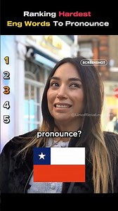 Ranking Hardest Eng Words To Pronounce #shorts #viralshorts #ranking #foryou #learnenglish