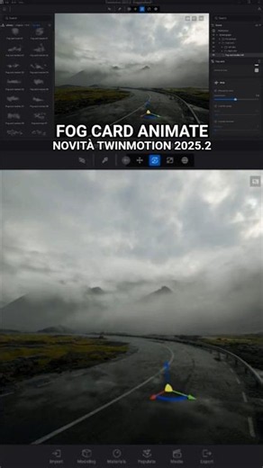 Twinmotion 2025.2 New Features: The introduction of animated Fog Cards