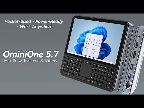 OmniOne-Pocket Power: Mini PC with 5.7” Tounch Screen & 16Wh Build-in Battery