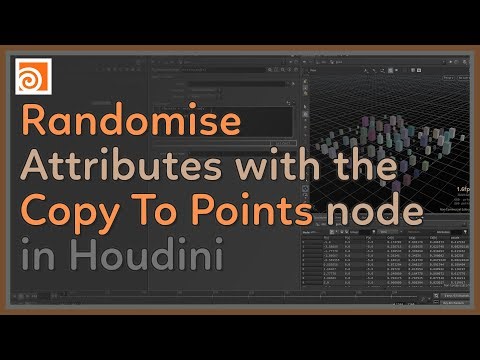 #63 Randomise attributes with the Copy To Points Node in Houdini