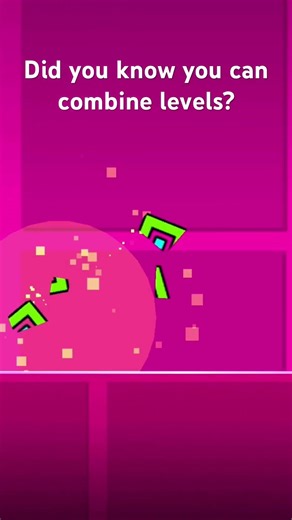 Did you know you can combine levels? #geometrydash #secret