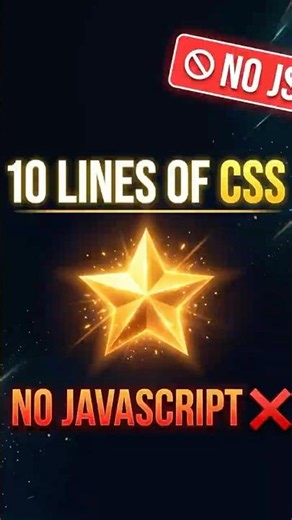 I Drew a Star With ONLY 10 Lines of CSS 🤯 (No JavaScript)