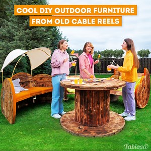 22K views · 235 reactions | Wow DIY ideas with cable reels for a divine backyard! | Family World | Facebook