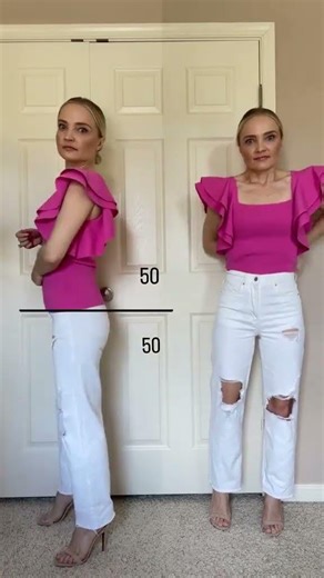 How to look better in your outfits. The rule of thirds. #Shorts #petitelife_incolors