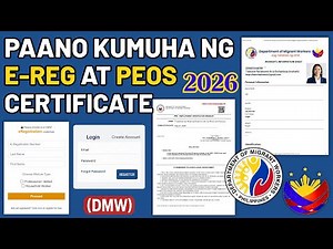 Paano Kumuha ng eReg at PEOS Certificate | Step-by-Step Tutorial 2026