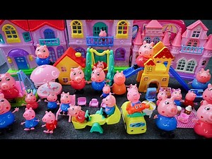 13 Minutes Satisfying with Unboxing Peppa Pig House & Classroom Toy Set ASMR｜Review Toys