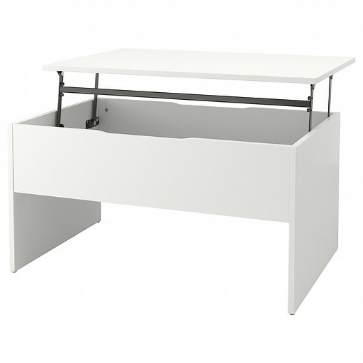 ÖSTAVALL mesa de centro elevable, blanco, 90 cm  - IKEA