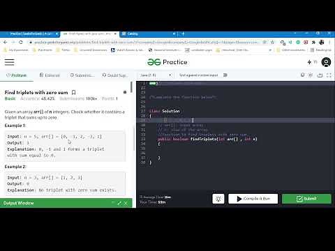 Find triplets with sum zero.