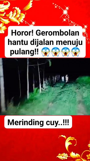 1M views · 2.6K reactions | Horor! Dicegat pocong !! #fyp #viral #reels #horor #penampakan #pocong #angker #setan #hantu | Serem woy | Facebook