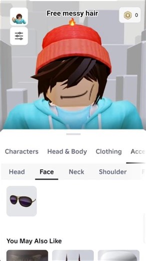 Free messy hair tutorial 🔥 #roblox #shorts