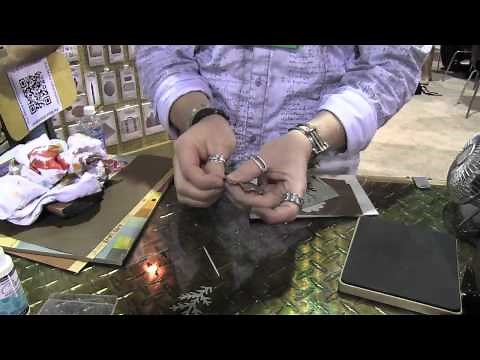 Scrap Time - CHA Summer 2011 - Tim Holtz at Sizzix Pt. 2 - Kraft-Core and the Tattered Pine Cone Die