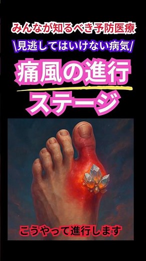 みんなが知るべき医療知識💡#痛風 の進行ステージ⚡️その痛み…出産や尿路結石と同レベル😱 #痛風 #高尿酸血症 #看護師 #医者 #医療従事者
