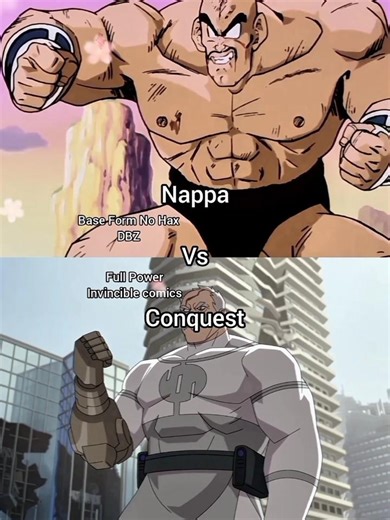 Conquest #Vs Nappa #edit #1v1 #dbz #invincible #dragonball #comics #anime