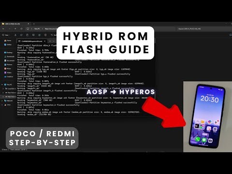 AOSP to HyperOS Hybrid ROM Flash Guide | POCO & Redmi Note 13 Pro / POCO X6 (Step-by-Step)