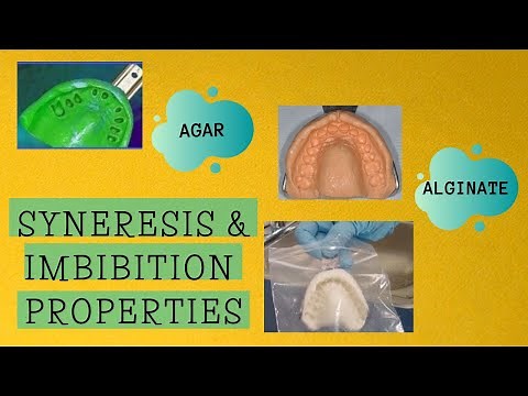 SYNERESIS AND IMBIBITION PROPERTIES OF AGAR AND ALGINATE | DENTAL MATERIALS | DENTO FRIEND