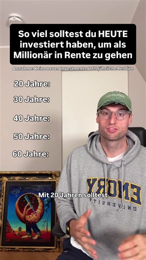 Mit 20 Jahren noch kein 40k Portfolio zu haben, ist völlig normal. Wenn ihr in dem Alter einen monatlichen Sparplan aufgesetzt habt und diesen laufen lasst, seid ihr den meisten schon zwei Schritte voraus :) #finanzen #altersvorsorge #investieren #geld #sparen