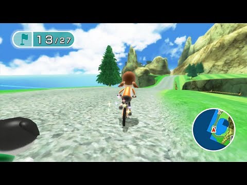 [Wii Fit U] Island Cycling-Island view 4.564 (Play as Lucia) サイクリング 島一周コース