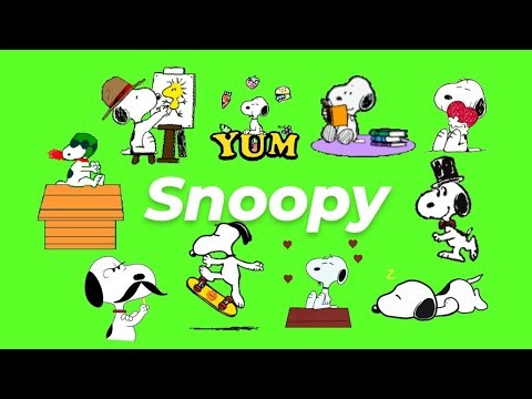 Animated Snoopy GIF Green Screen Pack (Free Download)