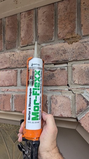 Aaron Miiller on Instagram: "It's extremely common in my area to see mortar joint cracks above windows and doors. For that reason, I have fixed quite a few of them. This is the way I do it, and I have yet to experience a failure. It all starts with a quality product. I use @sashcoinc Mor-Flexx. 17% more product than some of the competitors, better flexibility, and more colors to choose from. . . . . #17%more #morflexx #sashco #sealant #remodel #brick #brickrepair #mortarrepair #mortar #sealants 