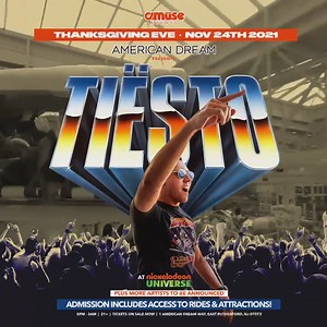85K views · 261 reactions | Join me Thanksgiving Eve, Wednesday November 24th at the American Dream's Nickelodeon Universe  Tickets on sale now! | Tiësto | Facebook