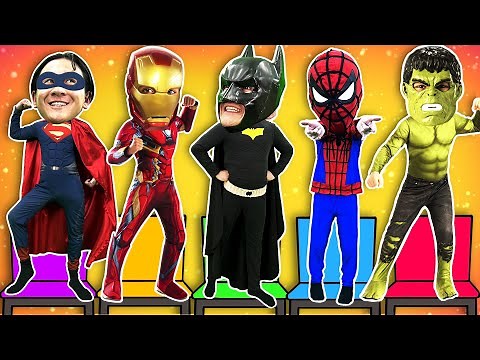Five Little SuperHeroes | Kids Songs & Dance | SuperHero Song